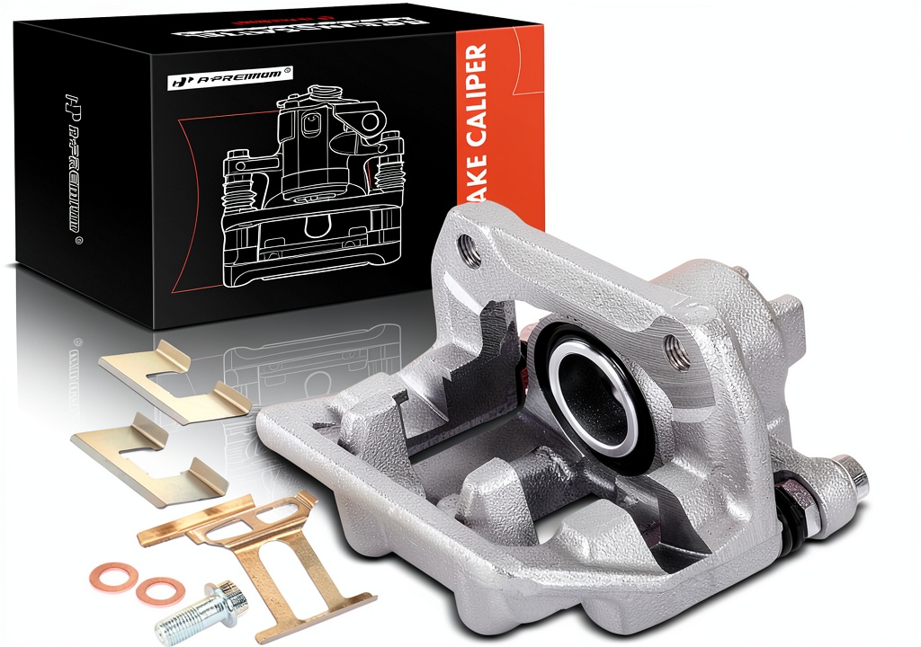 A-Premium brake caliper installed on an Acura RDX rear wheel assembly