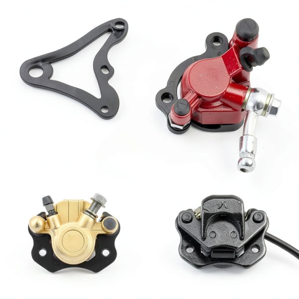 SHIQINHA Mini Bike Hydraulic Brake Caliper Bracket Kit Alloy Steel-2