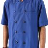 Chef Jacket Unisex Short Sleeve Black with Multi Contrast Piping S-6XL-6