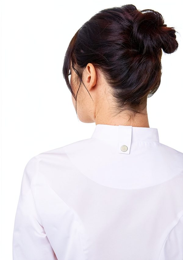 Chef Works Marrakesh V-Series Women's Chef Coat White-4