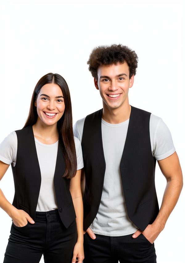 Unisex Vest Made in USA Rexzo No Pocket No Buttons Multiple Colors-6