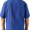 Chef Jacket Unisex Short Sleeve Black with Multi Contrast Piping S-6XL-7