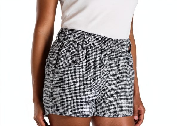 Mercer Culinary Genesis Chef Cargo Pant Hounds Tooth M Black White-3