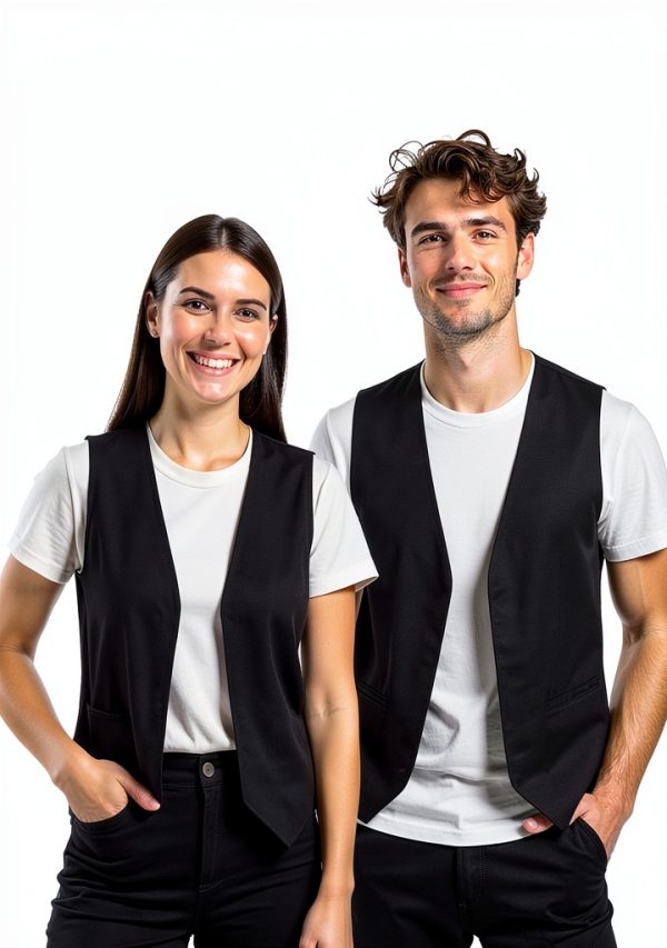 Unisex Vest Made in USA Rexzo No Pocket No Buttons Multiple Colors-3