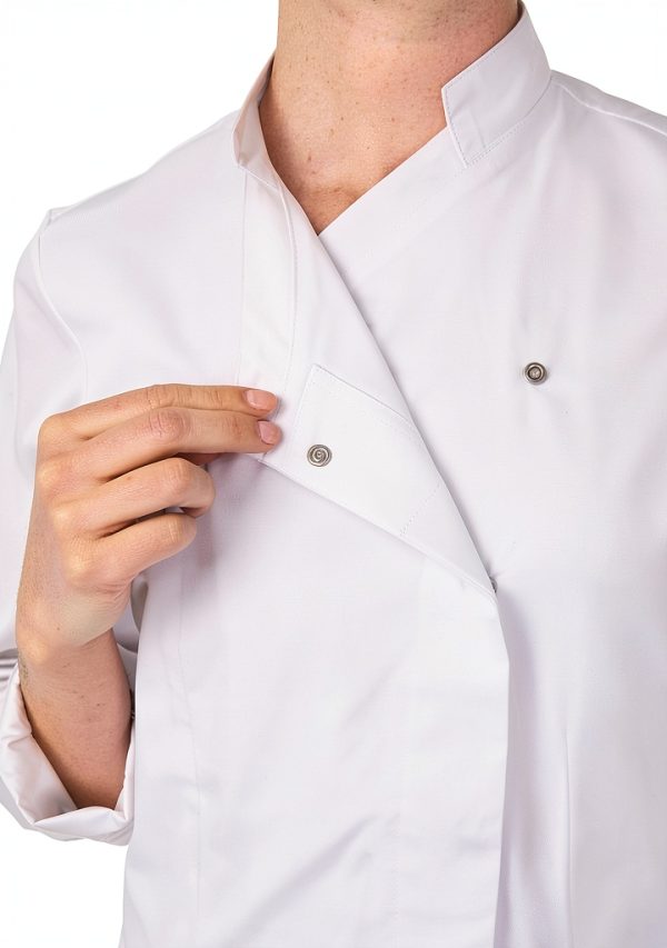 Chef Works Marrakesh V-Series Women's Chef Coat White-5