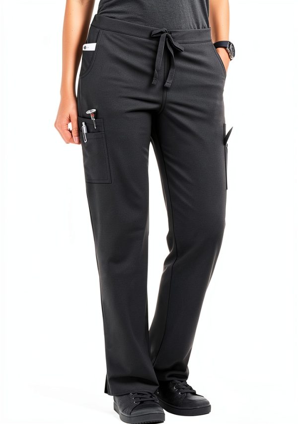 ChefUniforms Women's Performance Stretch Chef Pant 11 Pockets Black-0