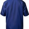Chef Jacket Unisex Short Sleeve Black with Multi Contrast Piping S-6XL-3