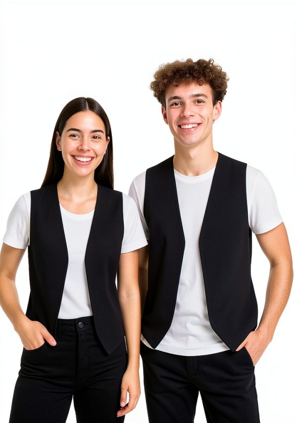 Unisex Vest Made in USA Rexzo No Pocket No Buttons Multiple Colors-1