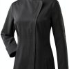 Ubon Women's Chef Coat Side Mesh Vent Zipper Jacket-3