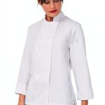 Chef Works Women's Sofia Chef Coat - Lightweight Fine-Twill, White-0