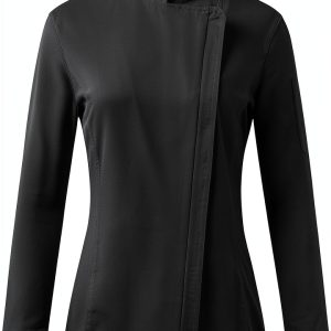 Ubon Women's Chef Coat Side Mesh Vent Zipper Jacket-0