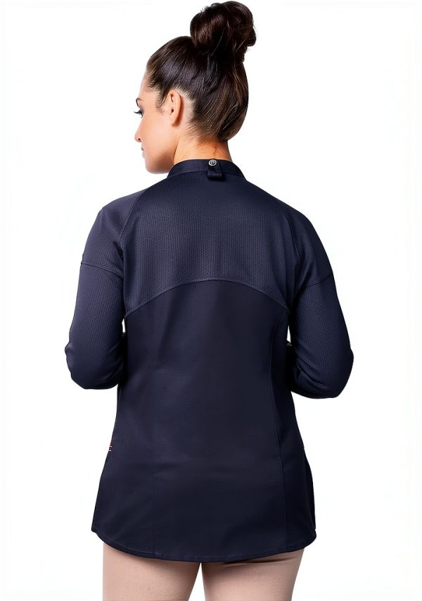 Chef Works women's Tulum Chef Coat - Grey Medium, Kitchen Jacket-3