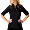 Chef Works Women's Lansing Chef Coat Classic Black White Options-0