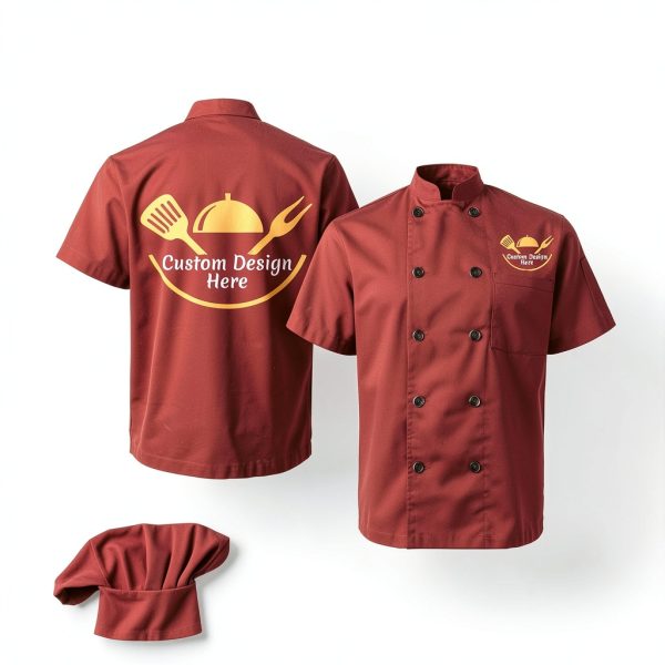 Custom Chef Coat Personalized Unisex Jacket with Name Logo - CC-251013-2