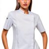Chef Coat for Women Lux Form Water-Repellent Mesh Side Panel Jacket-0