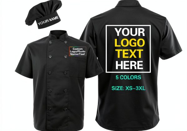 Custom Chef Coat Personalized Unisex Jacket with Name Logo - CC-251013-0