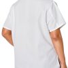 Uncommon Threads Women's Chef Coat Short Sleeve White Black Sizes-1