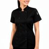 Chef Jacket Uniform by Uniformates Women Short Sleeve Mesh Vented-1