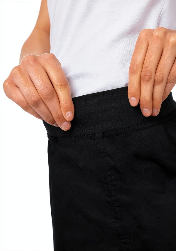 Chef Works Women's Lightweight Slim Chef Pants Black-4