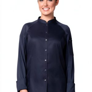 Chef Works women's Tulum Chef Coat - Grey Medium, Kitchen Jacket-0