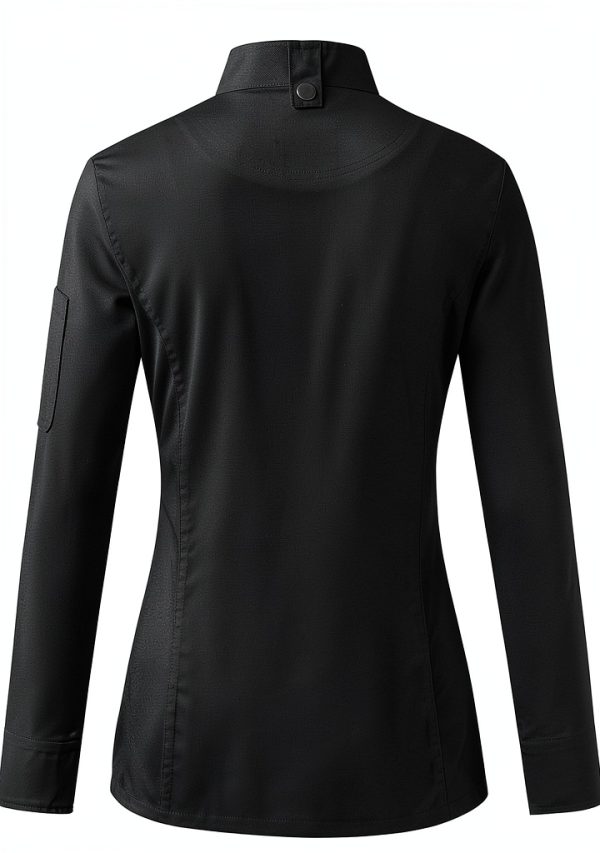 Ubon Women's Chef Coat Side Mesh Vent Zipper Jacket-2