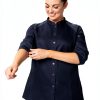 Chef Works women's Tulum Chef Coat - Grey Medium, Kitchen Jacket-1