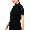 Chef Jacket Uniform by Uniformates Women Short Sleeve Mesh Vented-2