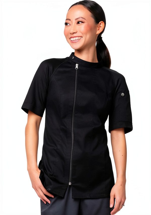 Chef Works Women's Varkala Chef Coat - Multiple Colors, Stretch-0