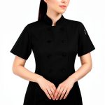 Chef Jacket Uniform by Uniformates Women Short Sleeve Mesh Vented-0